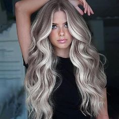 Category:Synthetic Wig; Gender:Women's; Wig Type:Natural Wigs; Occasion:Daily Wear,Party / Evening,Vacation,Birthday,Cosplay Costumes; Age Group:Adults; Color Shade:Blonde,Multi-color,Light Brown,Gray; Hair Material:Synthetic Hair; Cap Construction:Machine Made; Texture:Wavy; Length:Long; Features:Soft,Party,Cosplay,Comfortable,Fluffy; Heat Resistant:Yes; Listing Date:07/22/2024; Hairstyle:Middle Part; Can Be Permed:No; Theme:Party Brown And White Hair Color, Blonde With Extensions Long Hair, Blonde Fall Hair Color 2024, Brown Hair With Icy Blonde Highlights, Foiled Blonde Hair, Brown Hair With Platinum Highlights, Shadow Root Blonde, Blonde Pony, Hair Lights