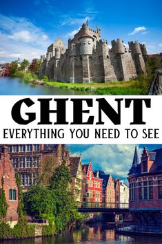 there are many different pictures with the words ghent