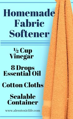 Homemade Fabric Softener