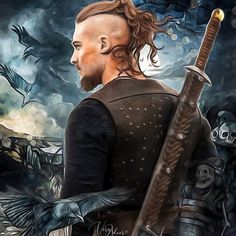 Uthred The Last Kingdom, The Last Kingdom Aesthetic, Kingdom Tattoo, The Last Kingdom Series, Uhtred Of Bebbanburg, Alexander Dreymon, Tik Tok Videos Funny, Last Kingdom, Tik Tok Videos