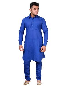 Indian Handmade cotton Kurta Pajama Set | Men’s wear Kurta Chudidar Pajama set | Plain Kurta Dress for Men & Boys. Outfits Indian, Kurta Dress, Mens Pajamas