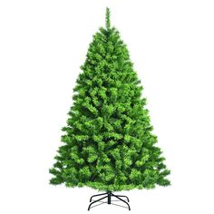 a small green christmas tree on a stand