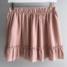 Flirty F21 Dusty Pink Mini Skirt With Ruffled Hemline And Elastic Waistband. New With Tags. Perfect Condition. Material: 100% Polyester Approximate Flat Lay Measurements (Without Stretching): Waist: 14” Length: 15” Dusty Pink Skirt, Flared Mini Skirt, Tan Skirt, Pink Mini Skirt, Green Mini Skirt, White Peplum, Ruffle Mini Skirt, White Mini Skirt, Animal Print Skirt