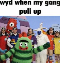 a group of people in costumes standing next to each other with the caption awkward meme