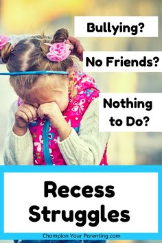 Does Your Child struggle at recess? Champion your parenting knows that recess is good for students but it is common to have problems on the school playground. Learn how you can help your child with preparing for the playground at school and what to do if they are being bullied or don’t have any friends to play with. Make this a winning experience for them and click on this link to get the free printable! #playground #recess #bullied School Playground, Parenting Advice