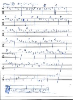 sheet music with handwritten notes for the song's theme, ` ` person