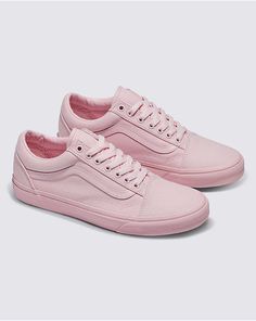 Old Skool Pastel Mono Shoe Monotone Aesthetic, Street Skater, Music Academy, Back To School Shoes, Vans Store, Footwear Design, Van Doren, Vans Logo, Outfit Shop