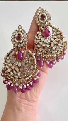 Dimensions: 3.5 Inches Indian wedding Mirror Jhumka/stone Jhumka/Indian Jewelry/Pakistani/Punjabi/Indian/Statement earring/Bridal earring/ Luxury Bollywood Chandbalis For Reception, Luxury Fusion Style Chandbalis For Reception, Chandbali Earrings Kundan, Mirror Jhumka, Earrings Kundan, Pearl Drop Earrings Bridal, Earrings Pearl Drop, Earring Bridal, Wedding Mirror