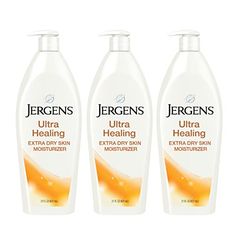 Jergens Ultra Healing Dry Skin Lotion, Hand and Body Moisturizer for Quick Absorption into Extra Dry Skin with Hydralucence Blend, Vitamins C, E and B5, White, 21 Oz, 3 Count Dry Skin Lotion, Skin Tightening Cream, Healing Dry Skin, Best Lotion, Vitamins C, Extra Dry Skin, Lotion For Dry Skin, Skin Lotion, Skin Cleanser Products