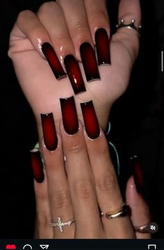 Halloween Nail Ideas, Red Acrylic Nails, Short Square Acrylic Nails, Halloween Nail, Pink Acrylic Nails