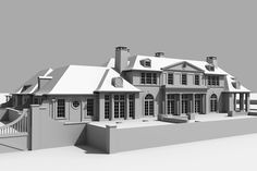 Classical Architecture House, Luxury Houses Entrance, Winter House Exterior, House Decorating Ideas Apartments, Small House Layout, Tiny House Layout, Houses Plans, Vintage House Plans