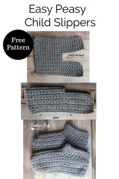 the crocheted mitt pattern is shown with instructions for how to make it