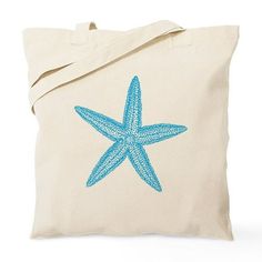 Aqua Blue Starfish Tote Bag - Natural Canvas Tote Bag, Cloth Shopping Bag Are you looking for a sturdy, eco-friendly solution to your everyday shopping needs? These natural canvas handbags are just what you need! Crafted from high-quality materials and professionally printed, these bags are stylish and designed to last. They're versatile enough to be used as a beach tote, grocery bag, or book bag. You can even give them as a gift to your loved ones, whether for men, women, teachers, or students. Blue Starfish, Tote Bags For School, Summer Tote Bags, Painted Tote, Summer Tote, Cute Canvas