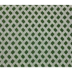 a green and white area rug with an argyle pattern on the front, in two different colors