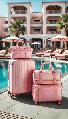 When it comes to traveling in style, what’s better than traveling pink? Whether you’re jetting off to a winter getaway, a tropical escape, or simply on a weekend adventure, having travel essentials that are both functional and fashionable is key. Today, we’re diving into the ultimate pink travel essentials for women that will help you stay organized, stylish, and ready for anything. From a chic pink luggage aesthetic to carry-on bag essentials, this list covers it all. Pink Luggage Aes... Pretty Luggage, Luggage Aesthetic, Organized Travel, Travel Luggage Packing, Airplane Travel Essentials, Must Have Travel Accessories, Large Toiletry Bag, Pink Luggage, Efficient Packing