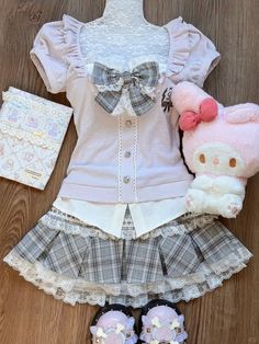 Himekaji Outfits, Birthday Clothes, Light Fashion, Coquette Fashion, Fashionista Clothes, Hair Clothes, J Fashion, Kawaii Clothes