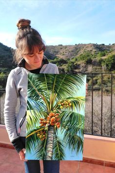 Proud of my palm tree! These plants have something very special that just makes me feel good… 🌴

This is the original painting on canvas,
16x24 '' (40x60 cm.) Check out my last post to see the process video! 🥰

I have launched art prints of this design in my Etsy shop, there are many sizes available, from small to extra large.

#palmtreeart #palmtreepainting #oilpaintingsoncanvas #originalartwork #coconuttree Tropical Garden Artwork, Tropical Plants Painting, Palm Tree Painting, Plants Painting, Tropical Artwork, Tree Oil Painting, Tropical Painting, Artwork On Canvas, Palm Trees Painting