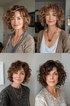 25 Charming Jaw-Length Curly Bob Hairstyles – StyleBliss Short Wavy Hair Styles, Modern Curly Hairstyles, Jean Wedding, Tesla Models