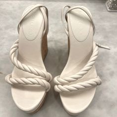 Jimmy Choo Woman Wedges. Used. Once Wearing. Very Good Condition. No Box. No Recipes Women Wedges, Jimmy Choo Shoes, Womens Wedges, Womens Shoes Wedges, Jimmy Choo, Color White, Wedges, Size 7, Women Shoes