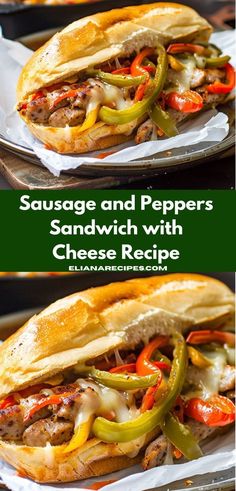 sausage and peppers sandwich with cheese recipe