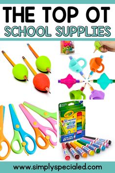 the top 10 school supplies for kids to use on their homeschool and crafts