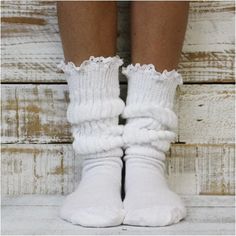 SCRUNCHY lace slouch socks white | Hooters white slouch 80s socks | lace slouch socks | hooters socks – Catherine Cole Frilly Socks With Sneakers, Juliette Aesthetic, La Gear Sneakers, Gertrude Mcfuzz, White Frilly Socks, 80s Socks, 1950s America, Lace Sock, Usa Socks