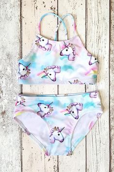 Toddler Bathing Suits, Kids Swimsuit, Bathing Costumes, Childrens Clothing, Unicorn Print, Kids Swimwear