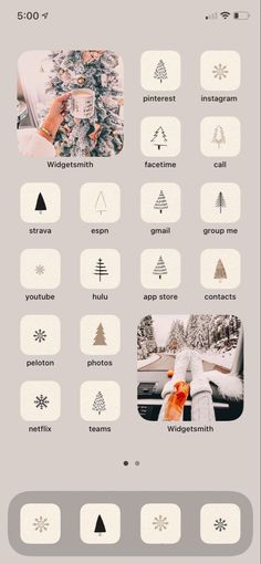 an iphone screen showing the different types of christmas trees and other things to do with them