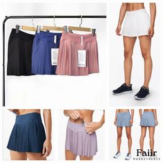 High-Quality Pleated Tennis Skirt for Running, Anti-Glare Yoga, Fitness, and Golf Sports Skirt Sports Mini Pleated Skirt, Sports Solid Pleated Skirt, Pleated Sports Skirt In Solid Color, Athleisure Pleated Mini Skirt For Sports, Casual Mini Skirt For Gym, Moisture-wicking Mini Skirt For Sports, Casual Sports Skirt With Go-dry Technology, Casual Go-dry Sports Skirt, Gym Pass