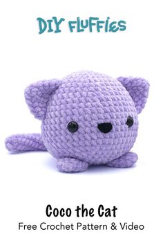 free crochet pattern Fast Amigurumi, Very Cute Cat, Beginner Friendly Crochet, Fast Crochet, Easy Crochet Animals, Cozy Crochet Patterns, Crochet Cat Pattern, Cat Amigurumi, Quick Crochet Patterns