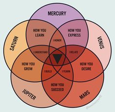 a venn diagram with the words pisces, curioser and curiosity