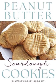 peanut butter sandwich cookies on a plate with text overlay that reads, how to make peanut butter sandwiches