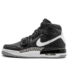 (GS) Air Jordan Legacy 312 'Black Cement' AT4040-001 (SNKR/Retro/High Top/Basketball) Black Throwback High-top Custom Sneakers, Throwback Black High-top Custom Sneakers, Black Throwback Basketball Shoes With Boost Midsole, Throwback Black Basketball Shoes With Boost Midsole, Black Throwback Sneakers With Boost Midsole, Urban Black Sneakers For Basketball, Throwback Black Sneakers With Boost Midsole, Black Urban Basketball Sneakers, Urban Black Basketball Sneakers