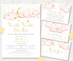 pink and gold baby shower party with stars