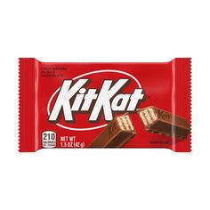 kitkat chocolate bar on white background