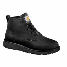 From plumbing to landscaping to everyday wear, these men's Carhartt work boots keep you moving in wet working environments. They're built for all-day comfort with a ton of flexibility and break points. Like truck tires, they feature siping on the outsole for high traction on wet surfaces. The waterproof, breathable membrane and fast-drying lining ensures you stay dry from precipitation and sweat.FeaturesSafety toe meets ASTM F2413-18 EH standardSlip resistance meets ASTM F3445-21 SR standardStor