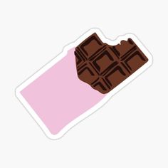 a piece of chocolate sticker