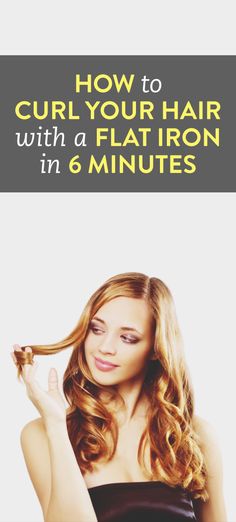 how to curl your hair with a flat iron Hair And Makeup Tips, Flat Iron, Curled Hairstyles, Hair Skin, Hair Goals, Hair Tutorial