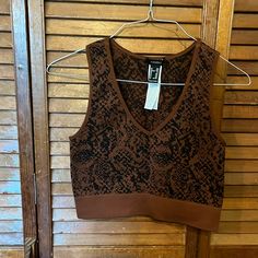 Forever 21 Stretchy Brown Black Tank Top. Never Worn Forever 21 Size Medium. Forever 21 Cropped Tank Top, Fitted Forever 21 Tank Top, Forever 21 Black Stretch Top, Forever 21 Fitted Brown Top, Forever 21 Casual V-neck Tank Top, Forever 21 Tops, Black Tank Tops, Birthday Outfit, Forever 21