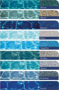 the different types of water that you can use in swimming