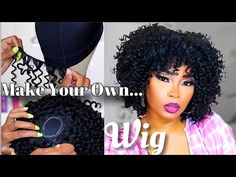 DIY Quick Weave Using Outre Purple Pack Jerry Curl by Karrill DaDiva - YouTube Jerry Curl Weave Sew In Hairstyles, Jerry Curl Weave Sew In Short, Jerry Curl Quick Weave Hairstyles, Purple Pack Hair Weave Hairstyles, Jerry Curly Wig, Jerry Curl Weave Sew In, Curly Quick Weave Bob, Quick Weave Hairstyles Curly