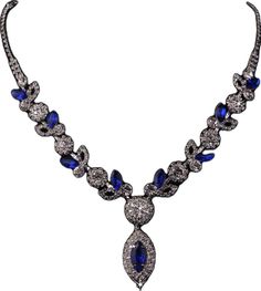 Blue Crystal Jewelry Sets For Wedding, Royal Blue Crystal Jewelry For Wedding, Royal Blue Crystal Jewelry For Party, Elegant Blue Rhinestone Necklace For Wedding, Blue Sparkling Stones Necklace For Wedding, Blue Sparkling Stone Necklaces For Wedding, Blue Necklaces With Sparkling Stones For Wedding, Blue Crystal Rhinestone Necklace For Wedding, Blue Costume Jewelry Necklaces For Wedding