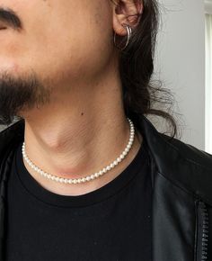 This pearl choker for man is made of 14k solid real gold and real pearls. Hook and closures are made of 14k solid real gold. You can choose your necklace size from different size options. Bead thickness is around 5mm (0,19 inch). Necklace length options are: 40cm (16 inch), 45cm (18 inch), 50cm (20 inch) and 55cm (22 inch) you can choose from size options. Please contact with us via Etsy Message for different size options. We can change gold color as your request: 14k Solid Yellow Gold, 14k Soli Mens Pearl Necklace, Golf Necklace, Gold And Pearl Necklace, Pearl Necklace Men, Small Pearl Necklace, Pearl Beads Necklace, Nautical Necklace, Real Pearl Necklace, Necklace Mens