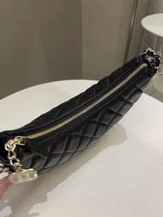 Chanel 23P Quilted Chain Around Hobo BagBlack Lambskin GHWSize 15 × 20 × 6 cmChain drop 53 cmMicrochipFeb 2023New with sealIncludes full set box, dust bag and receiptPrice was 6880 sgdPrice now 6300 sgd 4655 usd CN5507-02 Gold Ounce, Coach Bag, Carry All Bag, Hobo Bag, Brunei, Chanel Bag, Full Set, Luxury Bags, Yves Saint Laurent