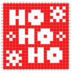 a red and white cross stitch pattern