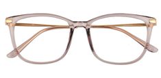 Katie square Prescription Glasses - Translucent Dusty Beige | Women's Eyeglasses | Payne Glasses New Rectangle Progressive Frams, Cute Glasses Frames, Square Reading Glasses, Brown Minimalist, Womens Glasses Frames, Brown Glasses, Bifocal Glasses, Ombre Brown, Oval Eyeglasses