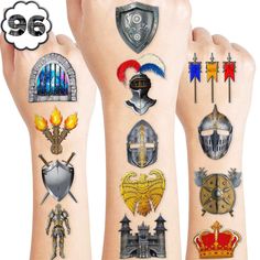 Class Prizes, Castle Birthday Party, Stone Crown, Soldier Tattoo, Castle Birthday, Brick Stone, Different Tattoos, Theme Birthday Party, Medieval Knight