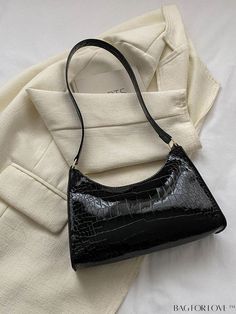 BagForLove - Crocodile Embossed Small Black Baguette Bag Product Description Color Black Type Baguette Bag Bag Size Small Material PU Leather Size Chart INCH CM Bag Length Bag Width Bag Height Handle Height 9.4 inch 2.8 inch 6.9 inch 13 inch Bag Length Bag Width Bag Height Handle Height 24 cm 7 cm 17.5 cm 33 cm Details Pictures Similar Products h2 { text-align: center; } /* æ¢è¡ */ li{ white-space: normal; word-break: break-all; word-wrap: break-word; } .red-box { width: 100%; display: flex; f Black Crocodile Pattern Shoulder Bag For Everyday, Elegant Everyday Baguette Bag With Crocodile Pattern, Chic Crocodile Pattern Baguette Bag For Daily Use, Trendy Black Crocodile Pattern Shoulder Bag, Black Baguette Shoulder Bag, Black Baguette Shoulder Bag For Daily Use, Black Baguette Bag, Embossed Bag, Work Tote