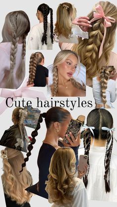 Cute hairstyles 🎀🍒😘