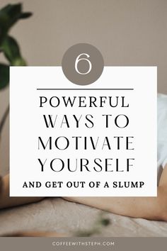 Are you stuck in a motivational rut? Read here for 6 powerful ways to motivate yourself today! Motivation is unreliable, but it is manageable.  how to get motivated, motivational tips, how to get unstuck, get out of a motivational slump, what to do when feeling unmotivated, motivational tips for success #feelingunmotivated #motivationaltips #howtogetmotivated How To Feel Unstuck, How To Pull Yourself Out Of A Slump, How To Increase Motivation, How To Stay Motivated To Work Out, How To Get Out Of A Slump, How To Motivate Yourself, Getting Out Of A Slump, Ways To Motivate Yourself, Feeling Unmotivated